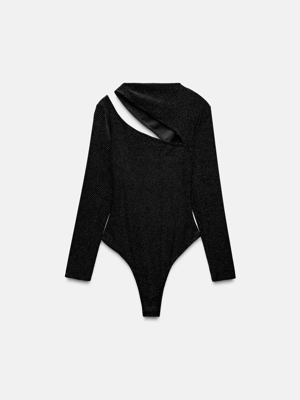 Zara Asymmetric One-Shoulder Bodysuit with Cutout